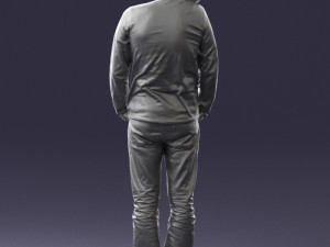 man in yellow sweater 0255 Modèle 3D