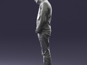 man in yellow sweater 0255 Modèle 3D