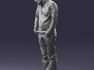 man in yellow sweater 0255 Modèle 3D