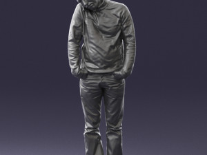 man in yellow sweater 0255 Modèle 3D