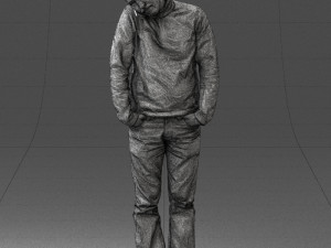 man in yellow sweater 0255 Modèle 3D