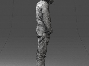 man in yellow sweater 0255 Modèle 3D