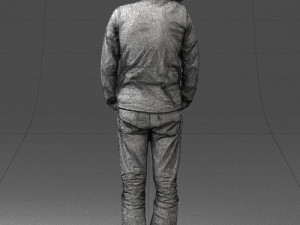 man in yellow sweater 0255 Modèle 3D