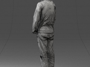 man in yellow sweater 0255 Modèle 3D
