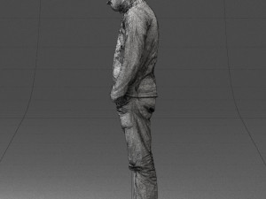 man in yellow sweater 0255 Modèle 3D