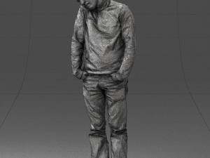 man in yellow sweater 0255 Modèle 3D
