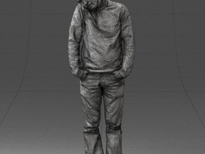 man in yellow sweater 0255 Modèle 3D