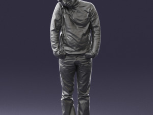 man in yellow sweater 0255 3d print ready 3D printmodel