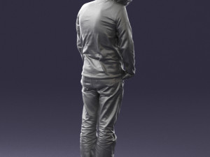 man in yellow sweater 0255 3d print ready 3D printmodel