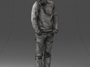 man in yellow sweater 0255 3d print ready 3D printmodel