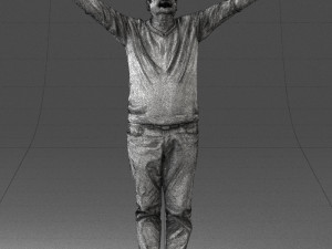 man in pink sweater 0257 Modèle 3D