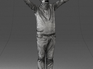 man in pink sweater 0257 Modèle 3D