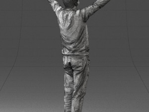 man in pink sweater 0257 Modèle 3D