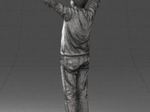 man in pink sweater 0257 Modèle 3D