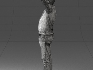 man in pink sweater 0257 Modèle 3D