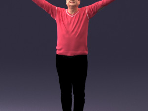 man in pink sweater 0257 3d print ready 3D Print Model