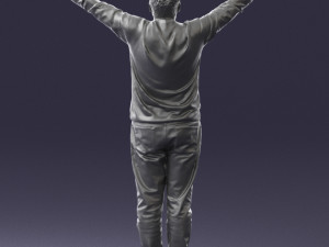 man in pink sweater 0257 3d print ready 3D Print Model
