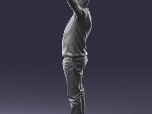 man in pink sweater 0257 3d print ready 3D Print Model
