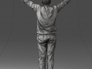 man in pink sweater 0257 3d print ready 3D Print Model