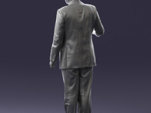 man in blue suit 0263 Modelo 3D