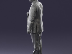 man in blue suit 0263 Modelo 3D