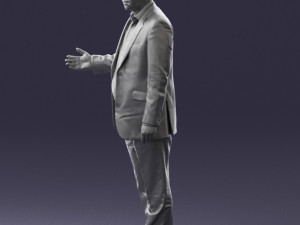 man in blue suit 0263 Modelo 3D