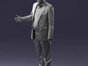 man in blue suit 0263 Modelo 3D