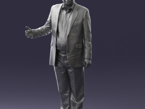 man in blue suit 0263 Modelo 3D