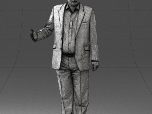 man in blue suit 0263 Modelo 3D
