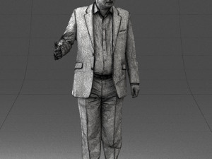 man in blue suit 0263 Modelo 3D