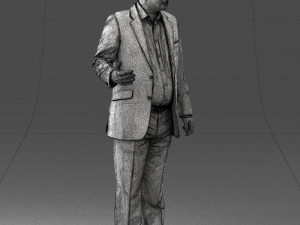 man in blue suit 0263 Modelo 3D