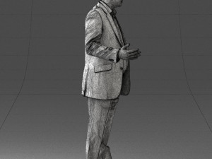 man in blue suit 0263 Modelo 3D