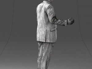man in blue suit 0263 Modelo 3D