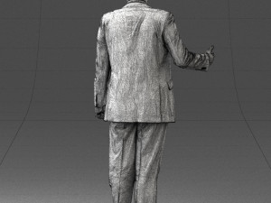 man in blue suit 0263 Modelo 3D