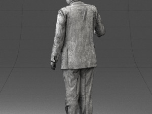 man in blue suit 0263 Modelo 3D