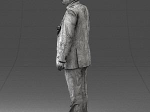 man in blue suit 0263 Modelo 3D