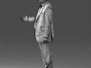 man in blue suit 0263 Modelo 3D