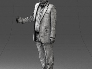 man in blue suit 0263 Modelo 3D
