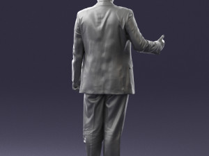 man in blue suit 0263 3d print ready 3D-printmodel