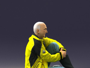 seated man 0264 3D Модель