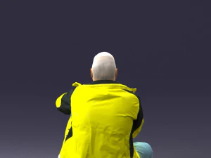 seated man 0264 3D Model