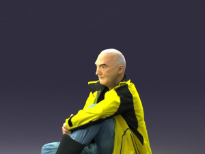 seated man 0264 3D Модель