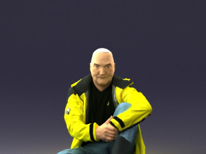seated man 0264 3D Модель
