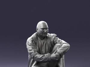 seated man 0264 3D Модель