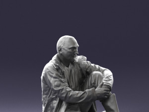 seated man 0264 3D Модель