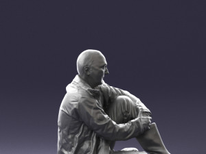 seated man 0264 3D Модель