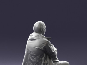seated man 0264 3D Модель