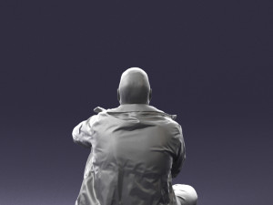 seated man 0264 3D Модель