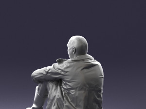 seated man 0264 3D Модель
