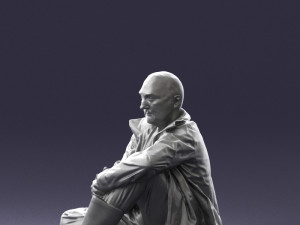 seated man 0264 3D Модель